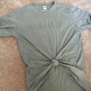 Olive green tee shirt